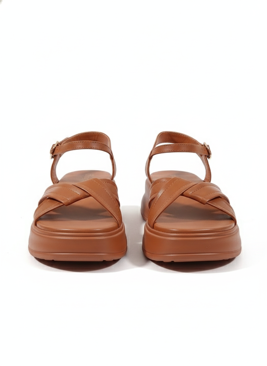 Cross Straps Chunky Comfort Sandals