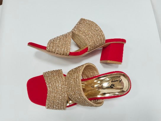 Happy Heels Crystal Glow Block Heel Collection