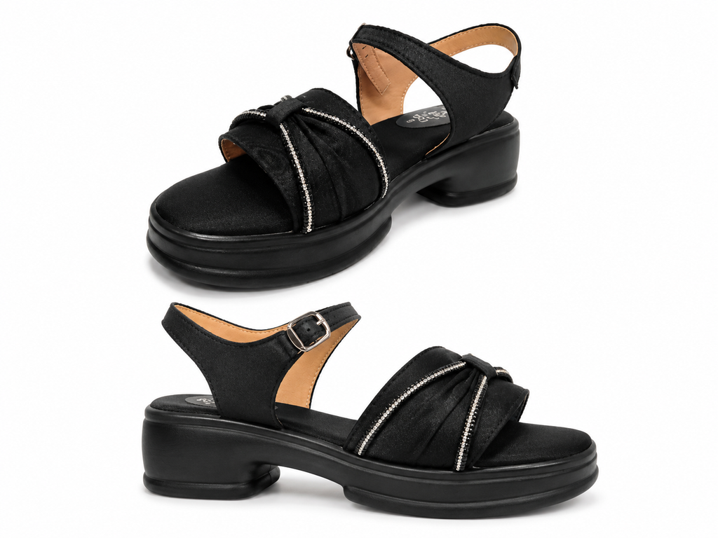 Happy Heels Comfort Spark Platform Sandals for Women