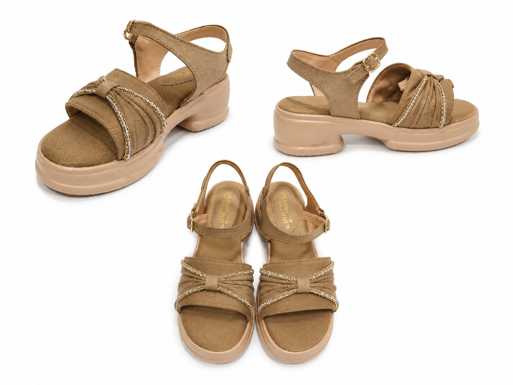 Happy Heels Comfort Spark Platform Sandals for Women