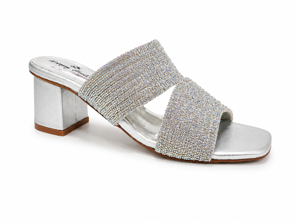 Happy Heels Crystal Glow Block Heel Collection