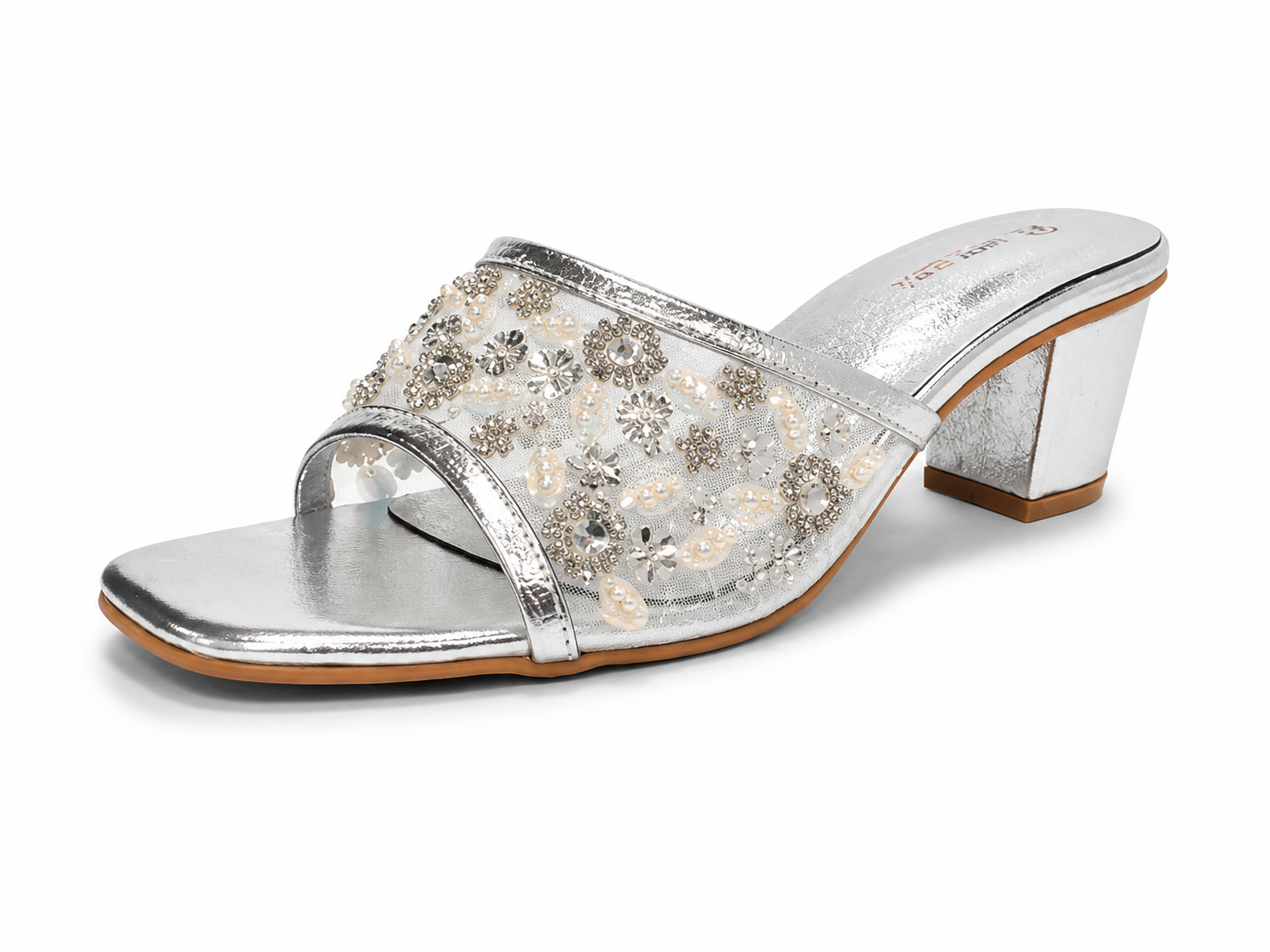 Happy Heels Golden and Silver Luxe Embellished Heels
