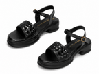 Happy Heels Elegant Woven Platform Sandals for Women