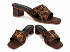 Happy Heels Leopard Luxe Block Heels for Women