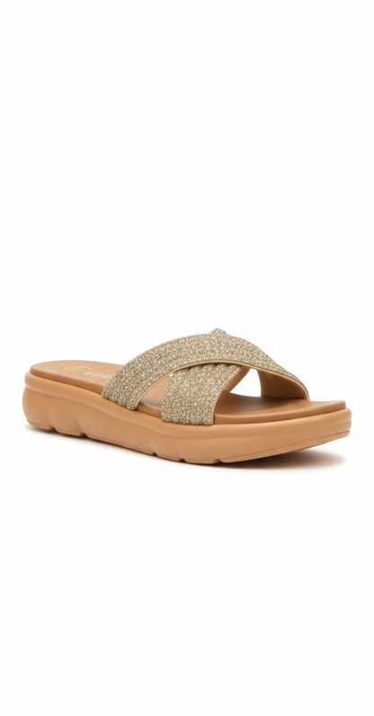 GlimmerWalk Luxe Comfort Slides