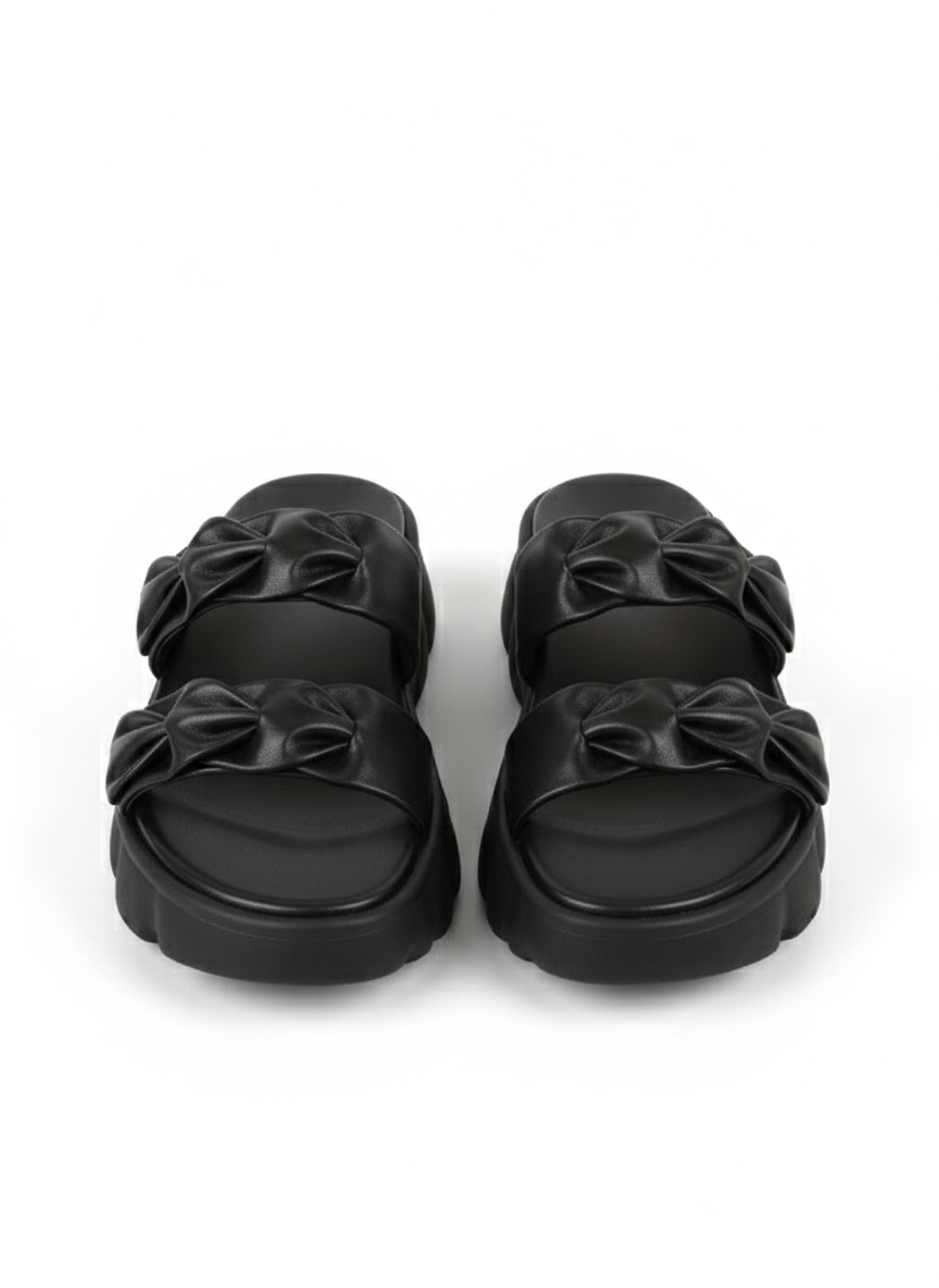 BowEase Women’s Chunky Platform Slides