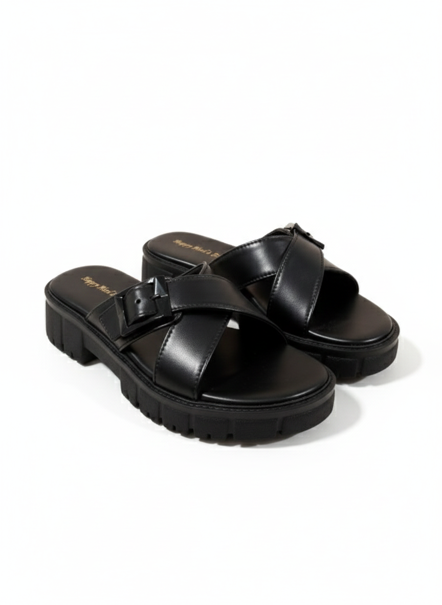 Midnight Cross Chunky Slides