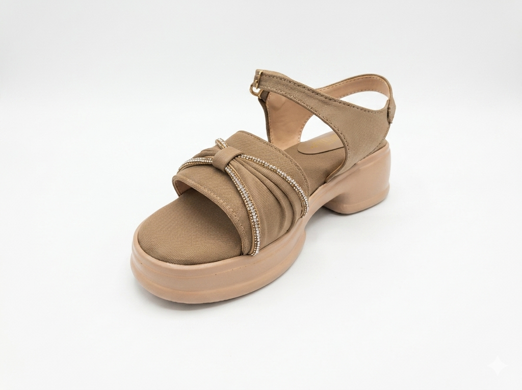 Happy Heels Comfort Spark Platform Sandals for Women