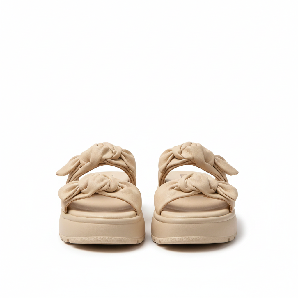 BowEase Women’s Chunky Platform Slides