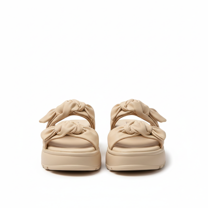 BowEase Women’s Chunky Platform Slides