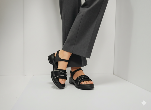 Happy Heels Comfort Spark Platform Sandals for Women